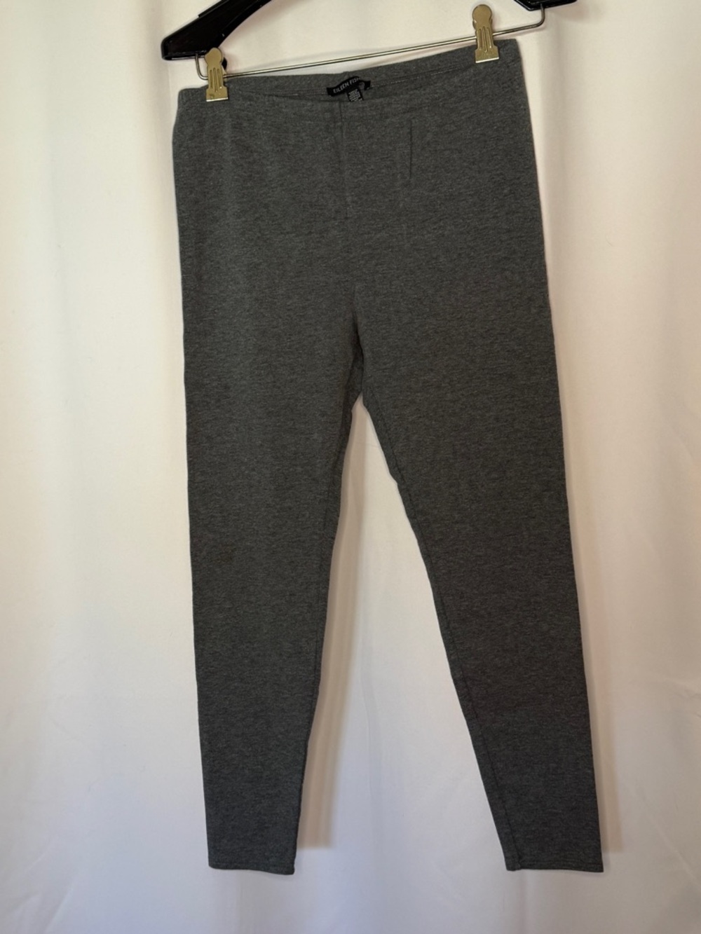 Eileen Fisher Gray Tencel and Organic Cotton Leggings
